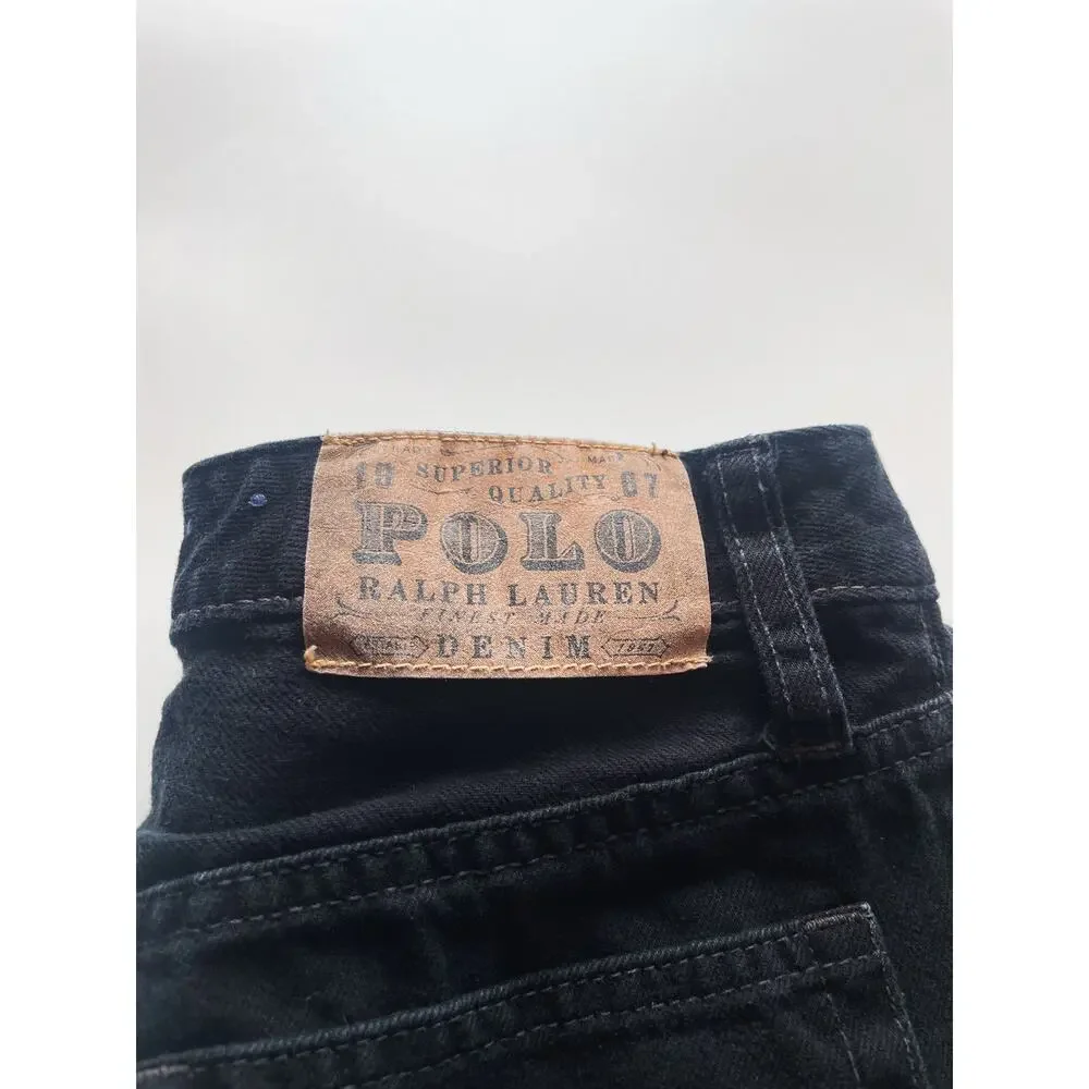 Boy's Polo Ralph Lauren Black Straight Leg Jeans Size 12